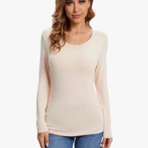 Basic Long Sleeve T Shirt, Crewneck